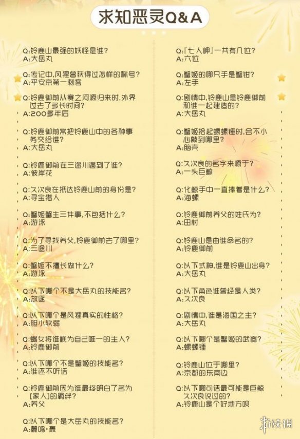 《阴阳师》铃鹿御前在三途川遇到了谁 四周年活动麓海归途问题答案