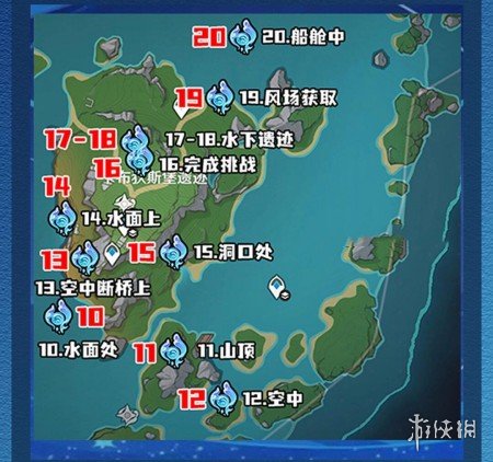 原神4.2水神瞳位置汇总