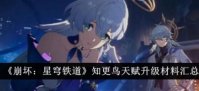 崩坏星穹铁道知更鸟天赋升级材料有哪些 崩坏星穹铁道知更鸟天赋升级材料汇