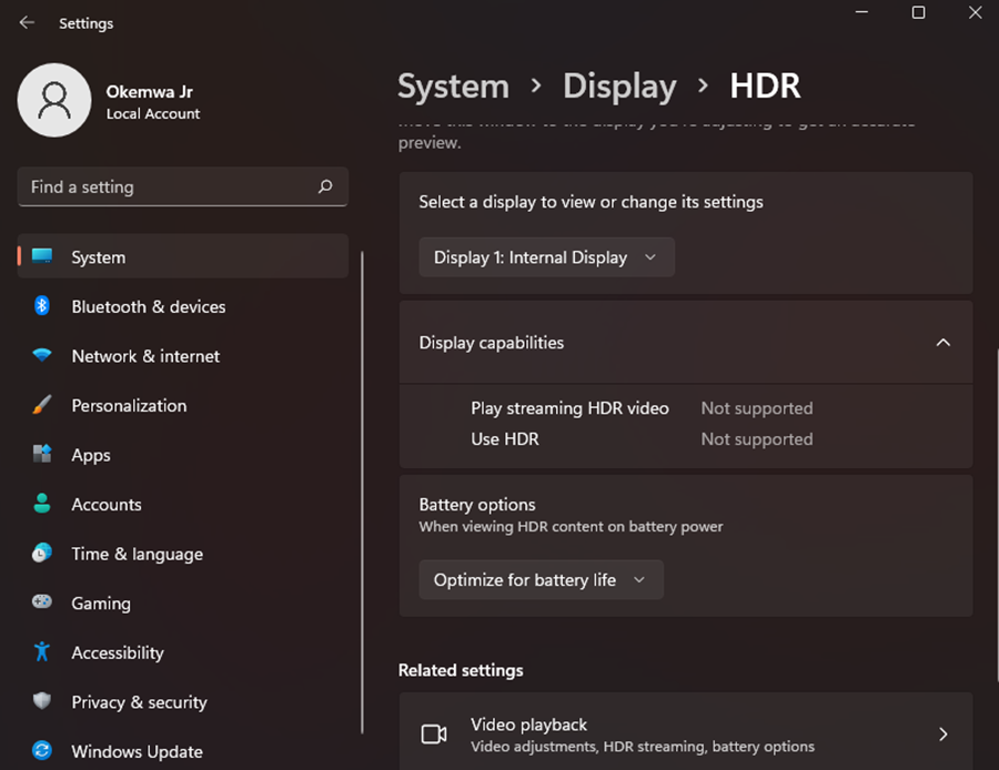 自动HDR在Win11系统不起作用的解决方法