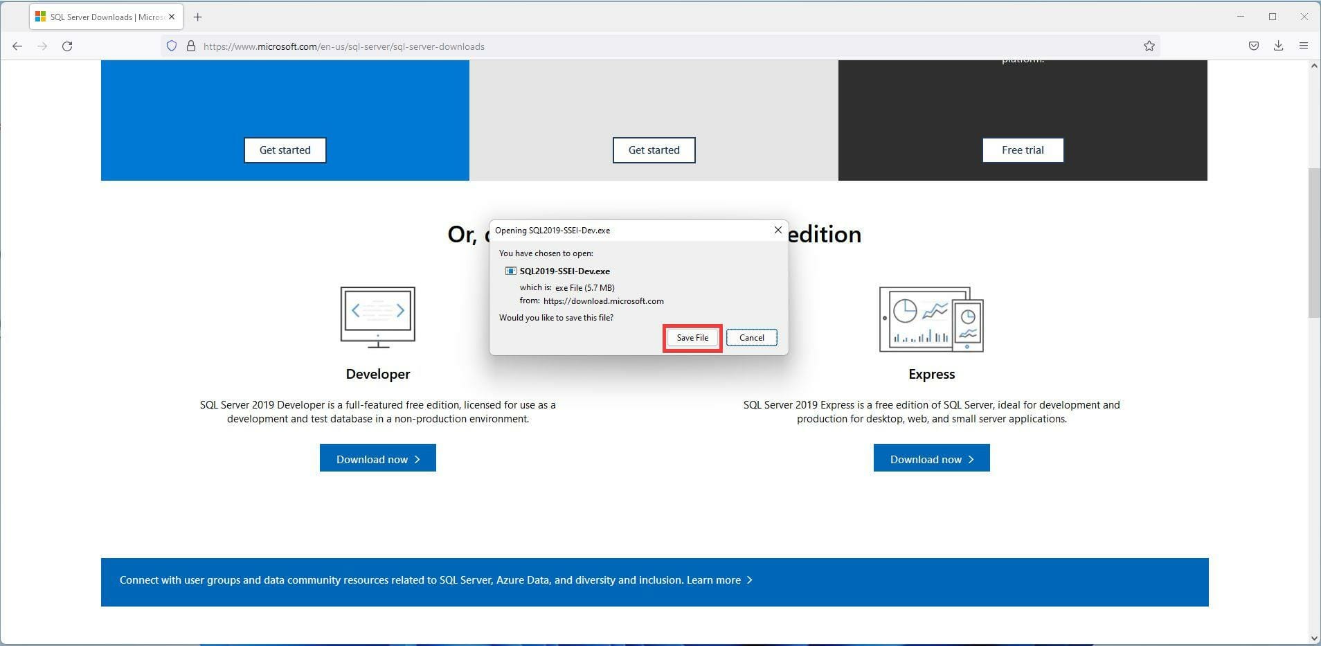 Win11系统下载安装SQL Server 2021开发者版