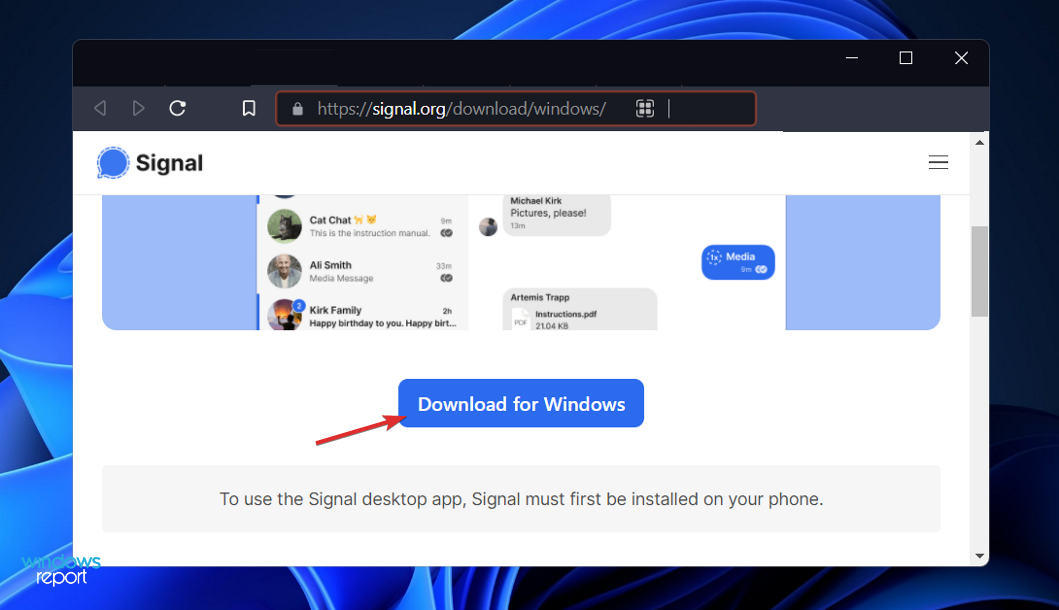 Win11 PC电脑上如何访问 Signal ？