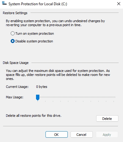 查看Win11系统有没有开启系统还原的方法