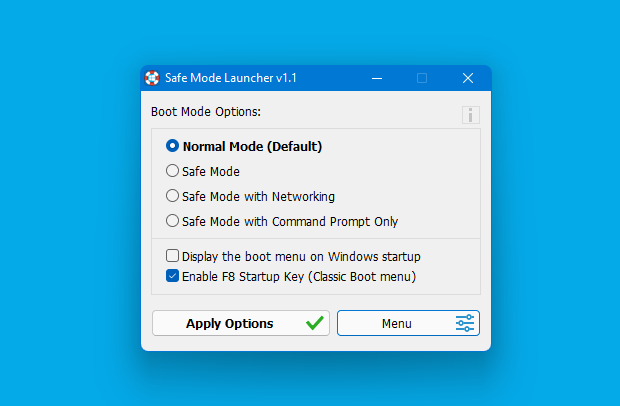 Win11 安全模式启动器 v1.1 下载