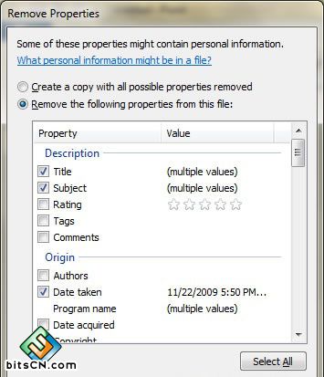 Win7系统下如何删除数码照片上的个人信息