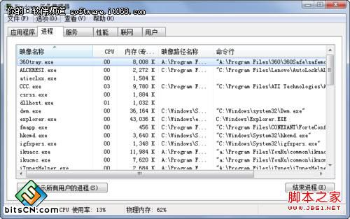 查看Win7进程路径 确保计算机使用安全