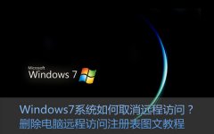 系统之家Windows7纯净版系统取消远程访问的门径