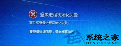  Win7开机后出现“登录初始化进程失败”怎么解决？