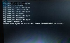 解决处理安装win7雨林木风系统后开机提示cannot find hyldr in all drives问题