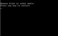 为何在win7雨林木风系统中黑屏提示Remove disks or other media